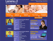 Tablet Screenshot of lanana.cl